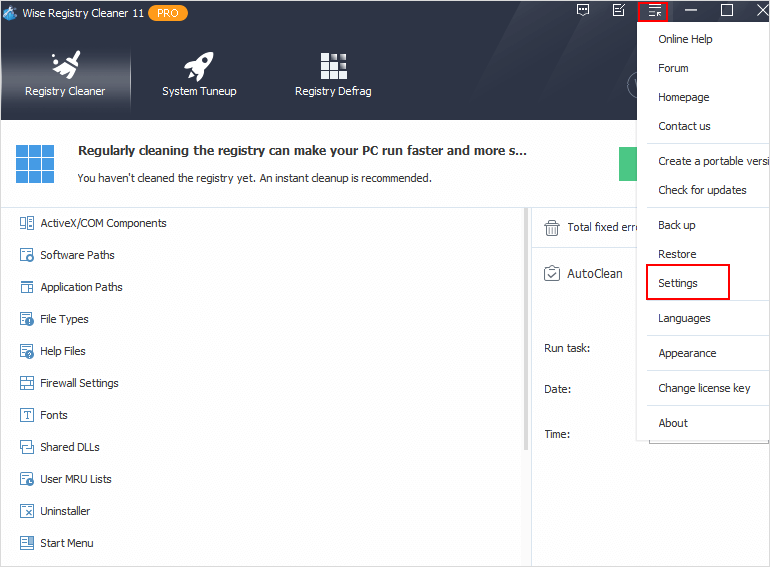Wise Registry Cleaner Pro