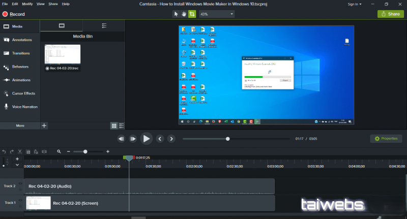 Camtasia free